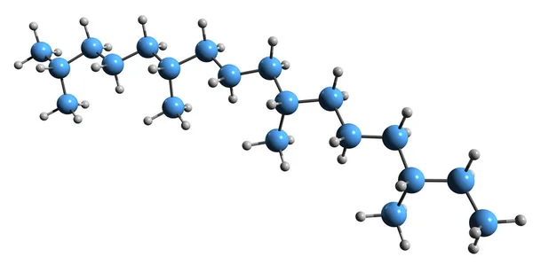 Imagem Fórmula Esquelética Fitano Estrutura Química Molecular Alceno Isoprenoide Isolado — Fotografia de Stock