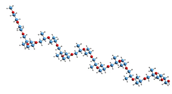 Obraz Formuły Szkieletowej Poloxamer Molekularna Struktura Chemiczna Kopolimerów Trójblokowych Nonionowych — Zdjęcie stockowe
