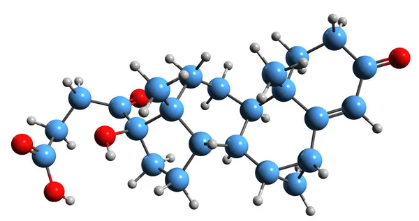Imagem Fórmula Esquelética Ácido Prorenóico Estrutura Química Molecular Ácido Acrílico — Fotografia de Stock