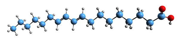Imagen Fórmula Esquelética Del Ácido Ruménico Estructura Química Molecular Del —  Fotos de Stock