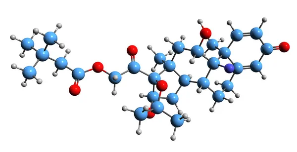 Bild Triamcinolone Hexacetonid Skelett Formel Molekylär Kemisk Struktur Syntetiska Glukokortikoid — Stockfoto