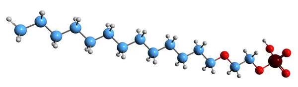 Imagem Fórmula Esquelética Trideceth Fosfato Estrutura Química Molecular Agente Emulsionante — Fotografia de Stock