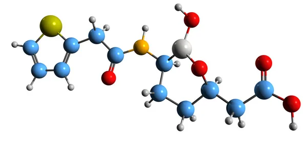 Vaborbactam Skeletal Formula 배경에서 락타아제 물질의 — 스톡 사진