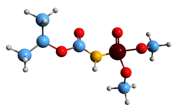 Aufnahme Der Avenin Skelettformel Molekulare Chemische Struktur Des Insektizids Der — Stockfoto