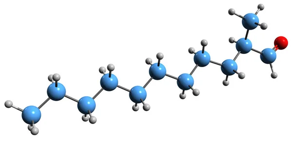 Aufnahme Der Aldehyd Mna Skelettformel Molekularchemische Struktur Des Kosmetikgeruchs Inhaltsstoff — Stockfoto