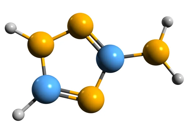Aufnahme Der Amitrol Skelettformel Molekulare Chemische Struktur Heterozyklischer Organischer Verbindungen — Stockfoto