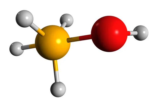 Aufnahme Der Ammoniumhydroxid Skelettformel Molekulare Chemische Struktur Der Ammoniaklösung Isoliert — Stockfoto