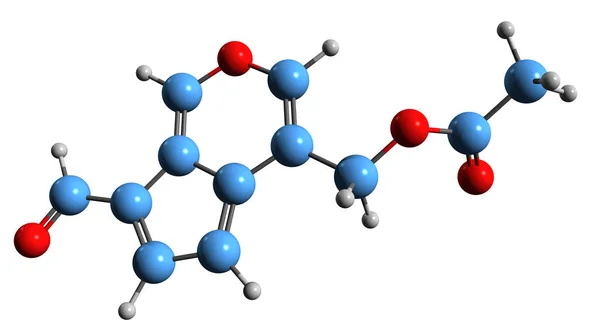 Imagen Fórmula Esquelética Badrinal Estructura Química Molecular Valeriana Fitoquímica Aislada —  Fotos de Stock