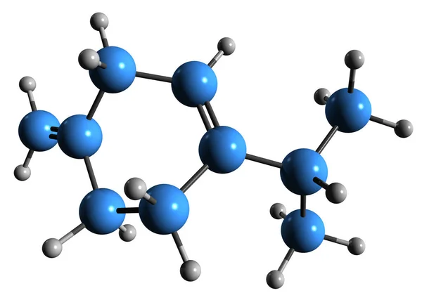 Imagen Fórmula Esquelética Beta Terpineno Estructura Química Molecular Del Monoterpeno — Foto de Stock