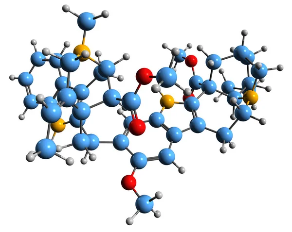 Aufnahme Der Voacamin Skelettformel Molekulare Chemische Struktur Des Dimer Indol — Stockfoto