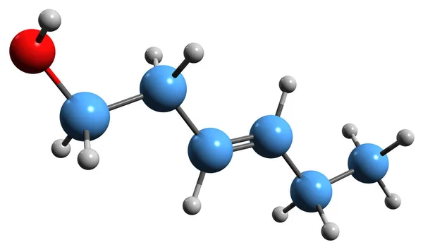 Bild Der Hexenol Skelettformel Molekulare Chemische Struktur Des Aphrodisierenden Lockstoffs — Stockfoto