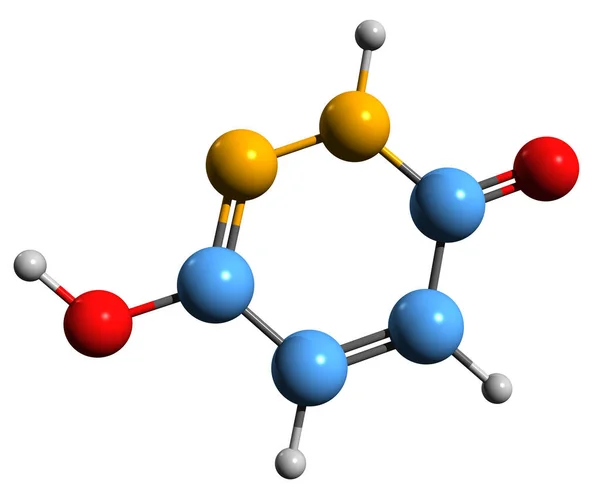 Imagem Fórmula Esquelética Hidrazida Maleica Estrutura Química Molecular Regulador Crescimento — Fotografia de Stock