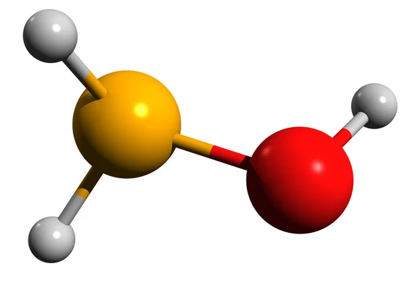 Immagine Della Formula Scheletrica Dell Idrossilammina Struttura Chimica Molecolare Del — Foto Stock