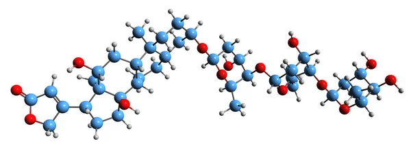 Image Digoxin Skeletal Formula Molecular Chemical Structure Cardiac Glycoside Digitalis — Stock Photo, Image