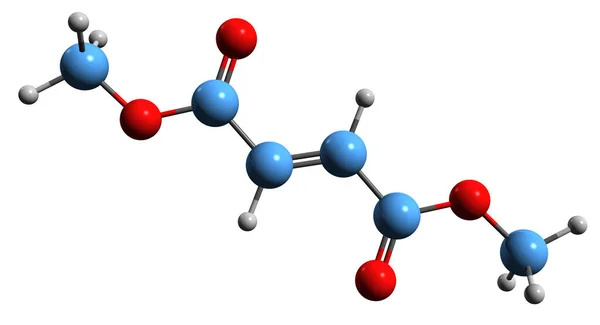 Aufnahme Der Dimethylfumarat Skelettformel Molekulare Chemische Struktur Von Butensäure Dimethylester — Stockfoto