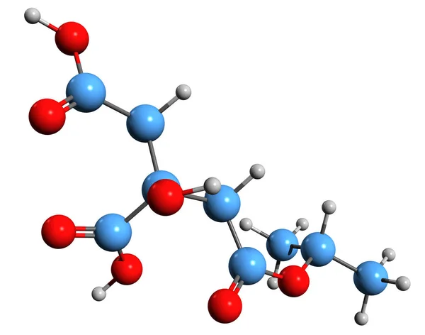 Imagen Fórmula Esquelética Del Citrato Isopropilo Estructura Química Molecular Del — Foto de Stock