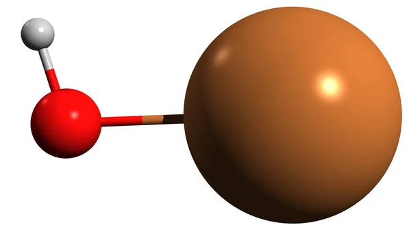 Abbildung Der Kaliumhydroxid Skelettformel Molekulare Chemische Struktur Der Kali Lauge — Stockfoto