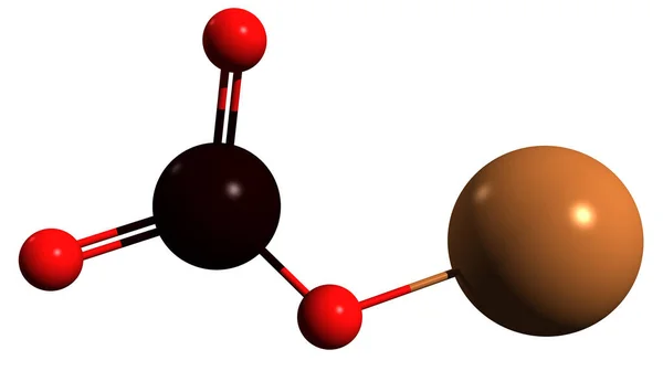 Изображение Скелетной Формулы Йодата Калия Молекулярная Химическая Структура Окислителя 917 — стоковое фото