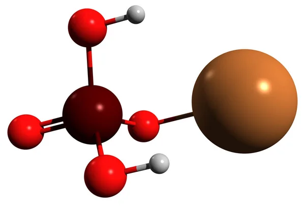 삼중수소 공식의 배경에 분리되어 인산의 — 스톡 사진