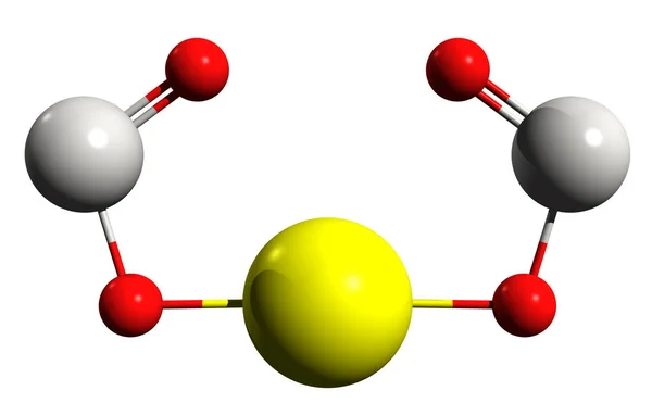 铝酸钙骨架公式的三维图像 白底分离598个分子结构 — 图库照片