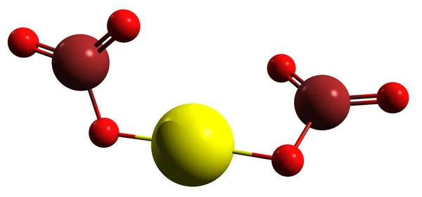 Изображение Скелетной Формулы Бромата Кальция Молекулярная Химическая Структура Соли Кальция — стоковое фото