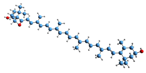 Aufnahme Der Capsanthin Skelettformel Molekulare Chemische Struktur Von Paprika Oleoresin — Stockfoto