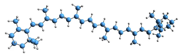 Abbildung Der Beta Carotin Skelettformel Molekulare Chemische Struktur Von Provitamin — Stockfoto