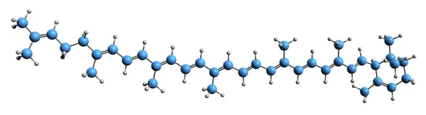 Imagen Fórmula Esquelética Delta Caroteno Estructura Química Molecular Carotina Pigmento —  Fotos de Stock