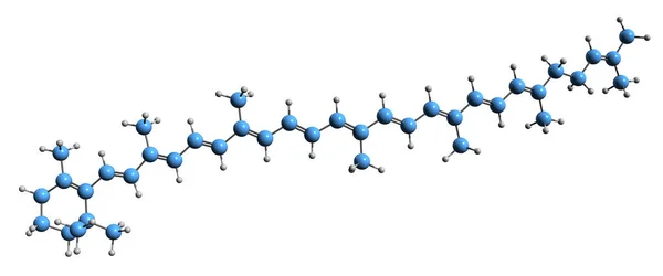 Imagem Fórmula Esquelética Gama Caroteno Estrutura Química Molecular Carotina Pigmentada — Fotografia de Stock