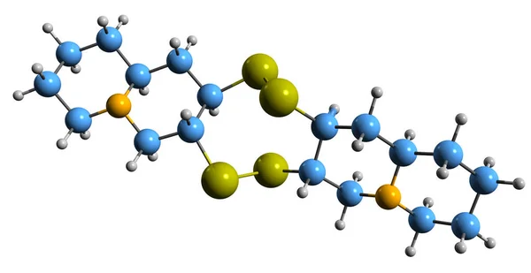 Imagem Fórmula Esquelética Cassipurina Estrutura Química Molecular Alcaloide Isolado Fundo — Fotografia de Stock