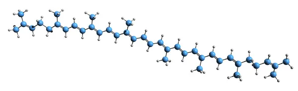 Aufnahme Der Lycopin Skelettformel Molekulare Chemische Struktur Des Leuchtend Roten — Stockfoto