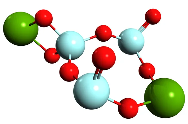 Aufnahme Der Magnesiumtrisilikat Skelettformel Molekulare Chemische Struktur Einer Anorganischen Verbindung — Stockfoto