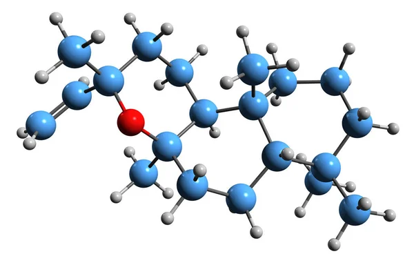 Image Maloyloxide Skeletal Formula Molecular Chemical Structure Phytochemical Isolated White — Stock Photo, Image