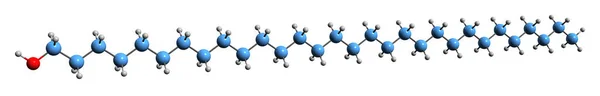 Imagen Fórmula Esquelética Alkohol Bálsamo Limón Estructura Química Molecular Del — Foto de Stock