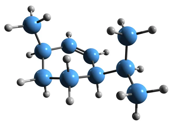 Obraz Menthenového Kosterního Vzorce Molekulárně Chemická Struktura Rostlinného Metabolitu Carvomenthene — Stock fotografie