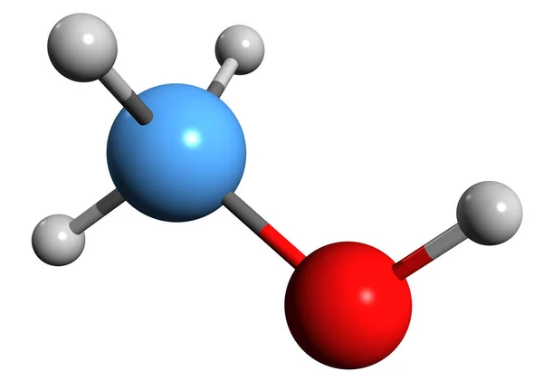 Immagine Della Formula Scheletrica Del Metanolo Struttura Chimica Molecolare Dell — Foto Stock