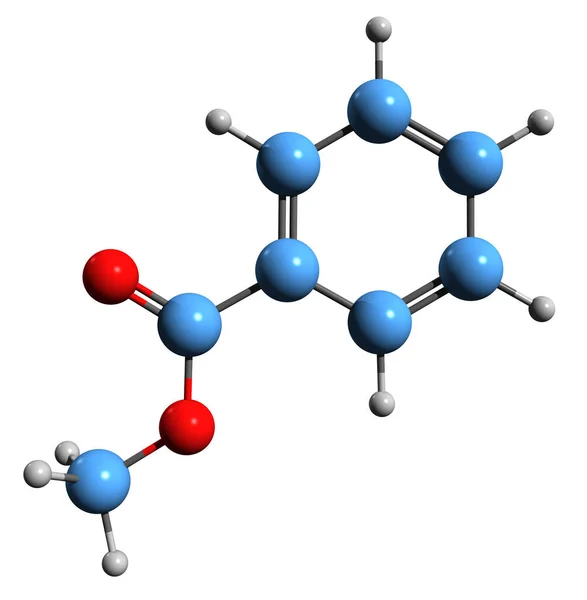 Image Methyl Benzoate Skeletal Formula Molecular Chemical Structure Methyl Benzenecarboxylate — Stock Photo, Image
