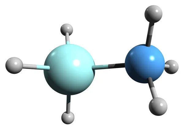 Aufnahme Der Methylsilane Skelettformel Molekulare Chemische Struktur Von Organosilikon Isoliert — Stockfoto