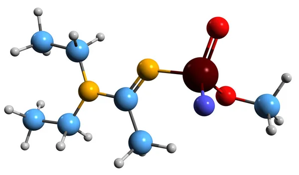 Imagen Fórmula Esquelética Novichok 232 Estructura Química Molecular Del Agente — Foto de Stock