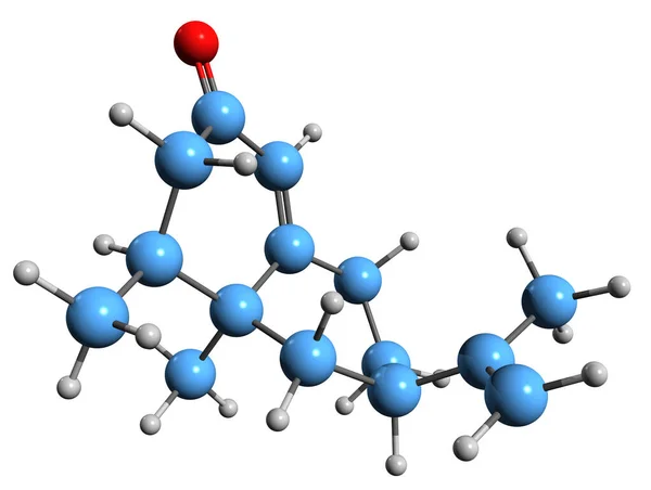 Imagen Fórmula Esquelética Nootkatone Estructura Química Molecular Del Sesquiterpenoide Aislado — Foto de Stock