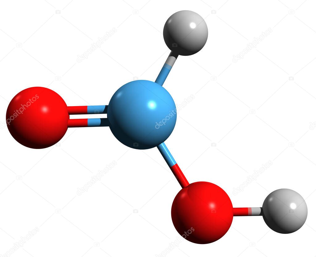 Imagen D De La F Rmula Esquel Tica Del Cido F Rmico Estructura Qu Mica Molecular Del Cido