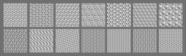 Set Escher Geometric Patterns Abstract Voxel Backgrounds — Fotografia de Stock
