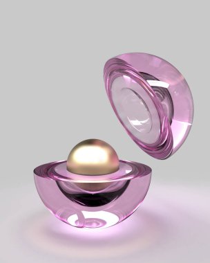 Yeni - Toplu 3B Kavram Resminin Doğuşu - Soyut Grafik Tasarım Sembolü 