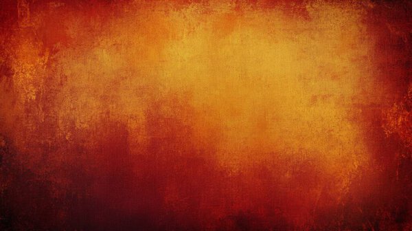 A solid, vintage background in warm, earthy tones such as burnt orange, mustard yellow, and deep burgundy. The surface is heavily textured with noise and grain, evoking a sense of aged, retro charm.