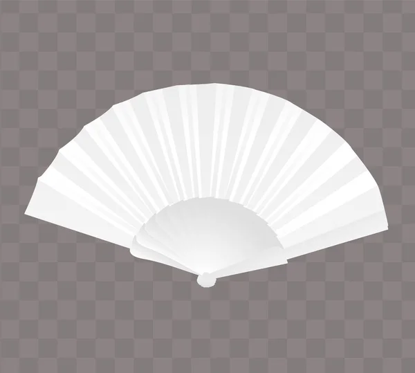 Sanat çalışmaları ve ürün sunumları için bir el yelpazesinin gerçekçi vektör illüstrasyonu.