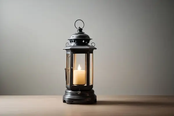 Kaliteli klasik fener, kahverengi fener, parlayan ve parlak fener.