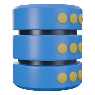 Veritabanının 3 boyutlu çizimi, teknoloji 3 boyutlu elementler, görüntüleme. Herhangi bir amaç için kullanılabilir..