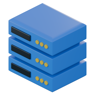 Sunucunun 3 boyutlu illüstrasyonu, teknoloji 3 boyutlu elementler, görüntüleme. Herhangi bir amaç için kullanılabilir..