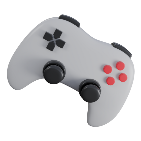 Oyun platformunun 3 boyutlu çizimi, joystick 3 boyutlu elementler, görüntüleme. Herhangi bir amaç için kullanılabilir..