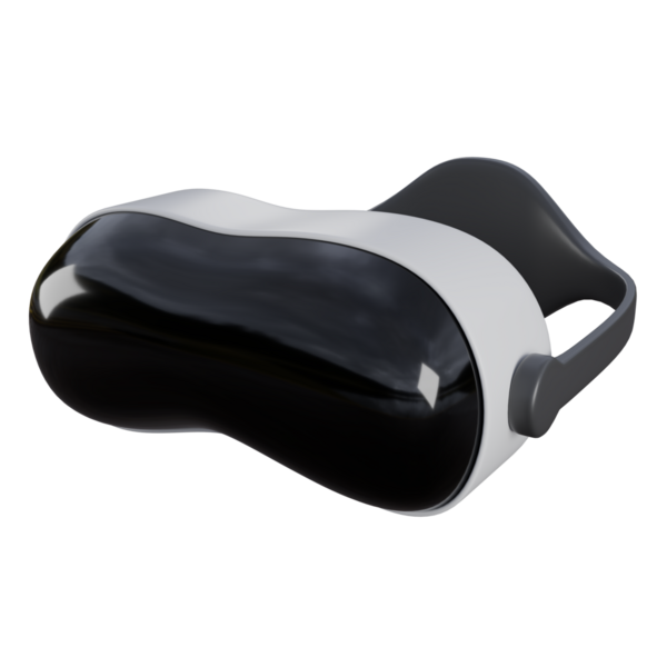 Karışık gerçeklik cihazının üç boyutlu çizimi, üç boyutlu elementler, görüntüleme. Herhangi bir amaç için kullanılabilir..